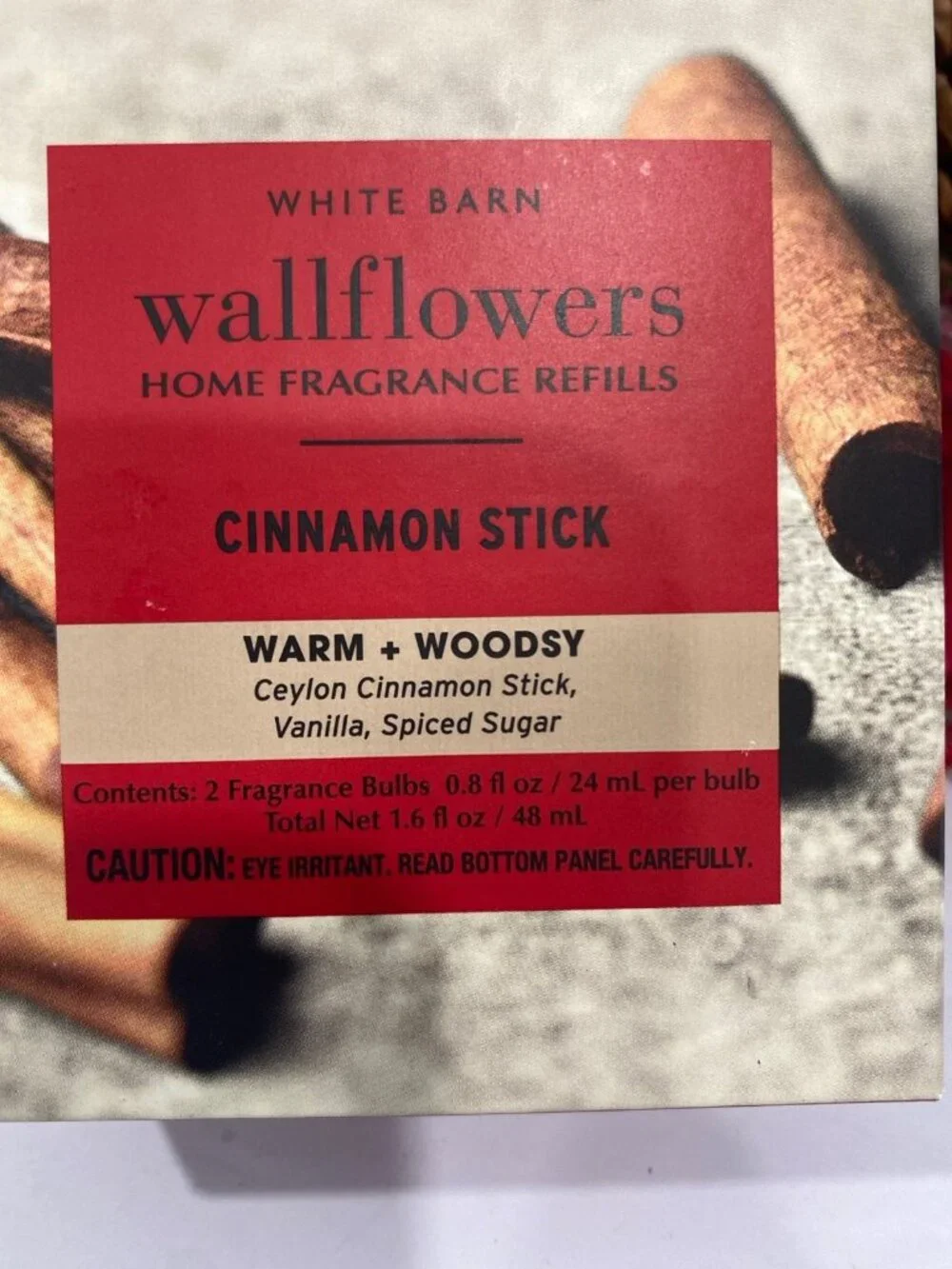 “Cinnamon Stick” Bath & Body Works 2 New Wallflower Refills